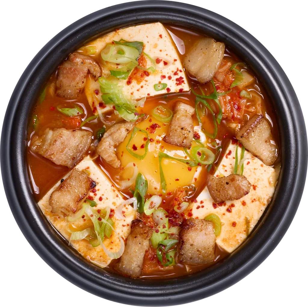 KIMCHI, PORK BELLY & TOFU SOUP