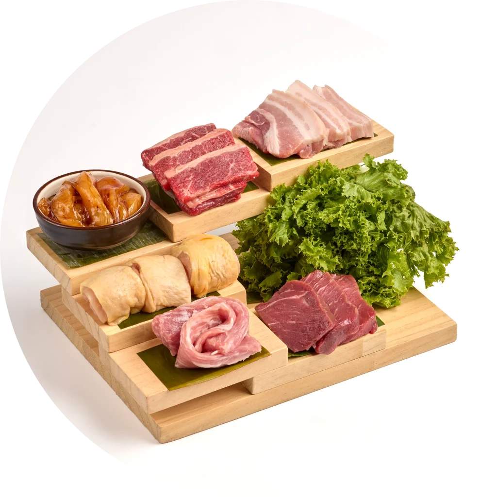 MIXED BBQ (2x BEEF, 2x CHICKEN, 2x PORK)